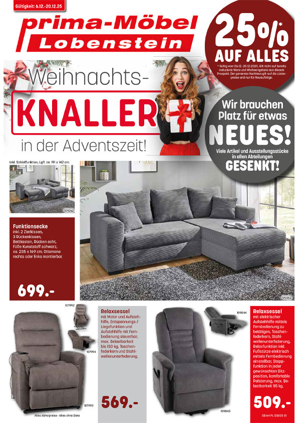 Weihnachtsknaller in der Adventszeit!