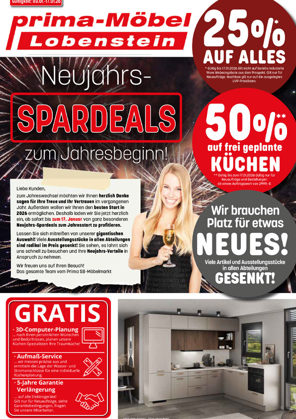 Neujahrs-Spardeals!